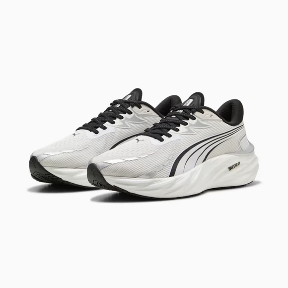 Puma Velocity NITRO 4 White/Black/silver SN 311141-02 Womes Running Shoe Size 7 - Picture 12 of 14